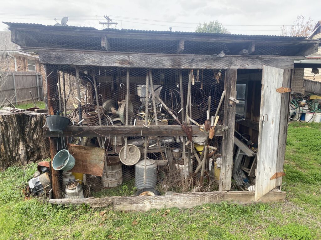 Shed demoliton, Mansfield TX